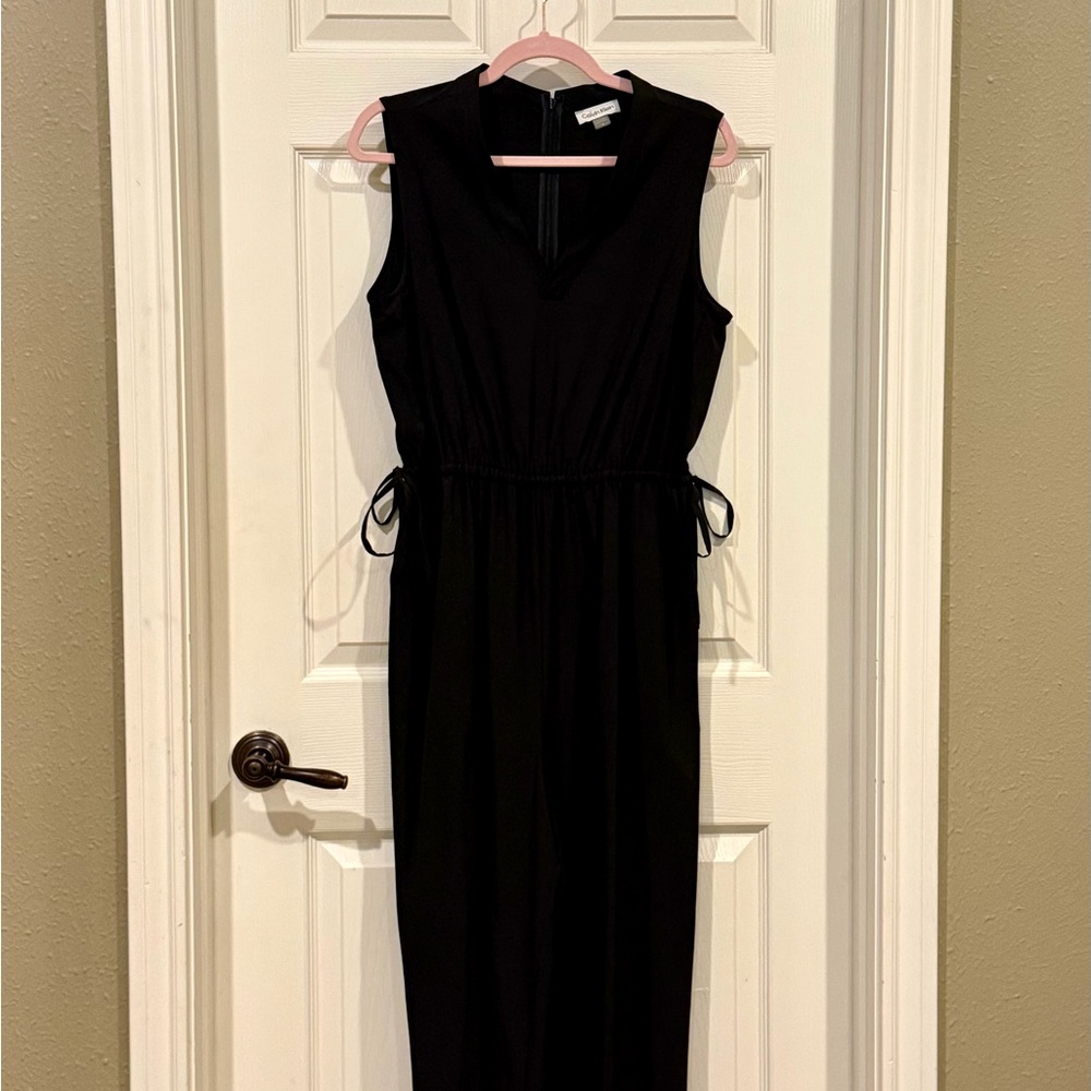 Calvin Klein Black Sleeveless Romper/ Pant Suit
